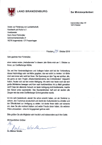 Dankschreiben