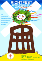 Plakat zum Richtfest August 2013