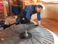 Mahlstein reinigen